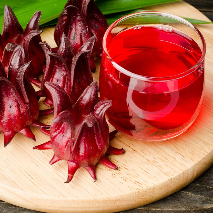 Pack of 50 Roselle Seeds, Hibiscus Sabdariffa Seeds, Herbal Hibiscus Seeds for Outdoor Garden