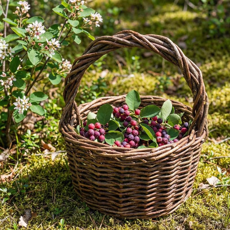 2 Serviceberry Bare Root Plants 14-16 Inches Tall, Cold Hardy Berry Plant for Outdoor Garden, Ready to Grow