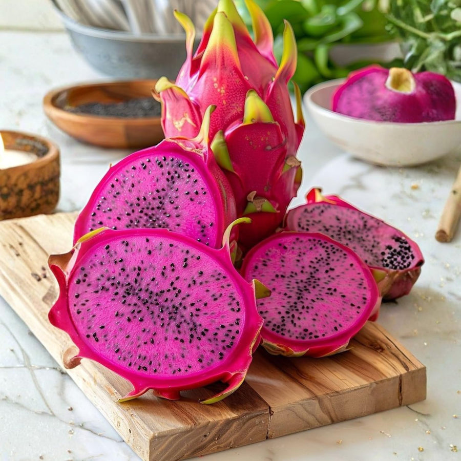 Live Red Dragon Fruit Plant, Rare Sweet Fruit Tree 1.5-2 Feet Tall, Dragon Fruit Vine for Planting in Containers or Gardens