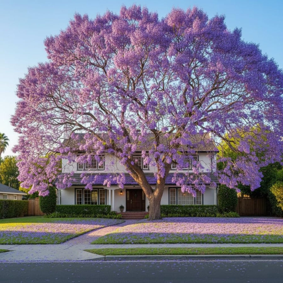 Large Jacaranda Tree Plant Live, 3-6 Inc Tall, Jacaranda Bonsai Tree, Live Jacaranda Plant for Landscaping, Vibrant Purple Blooms, 1 Year Old