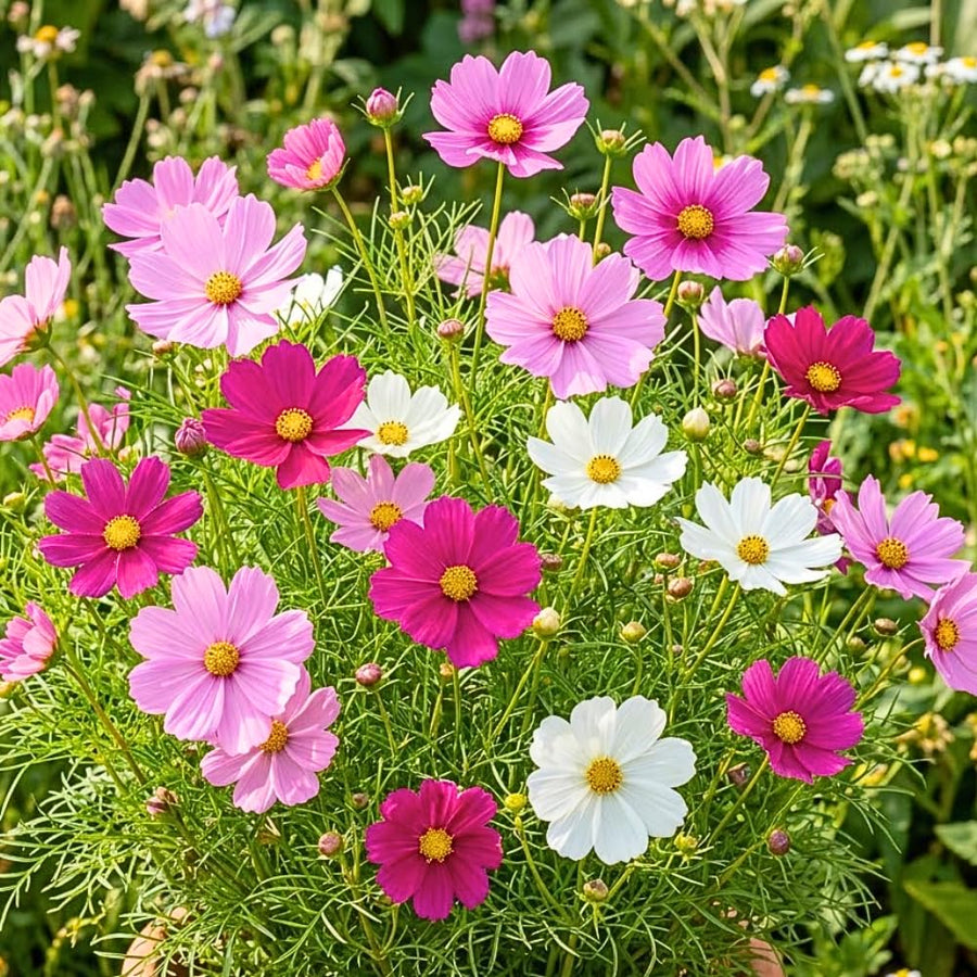 Set of 1000 Mix Cosmos Flower Seeds, Cosmos Flower Plant, Colorful Blooming for Outdoor Gardening