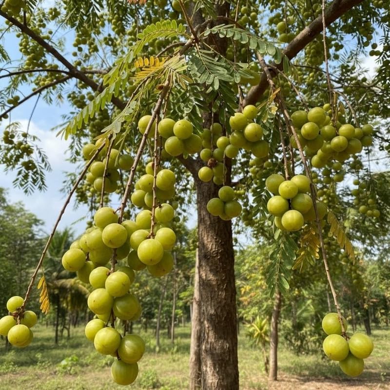 Sweet Gooseberry Live Plant 3 Feet Tree, Gooseberry Tropical Fruit Tree for Planting, Ready to Grow