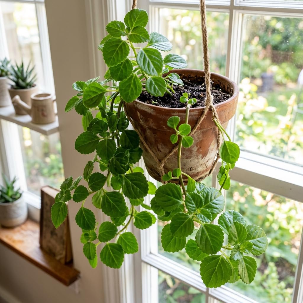 Green Swedish Ivy Live Plants in 4'' Pot, Hardy Ivy Vine Plant for Trellis, Ground Cover, Live Indoor Houseplants