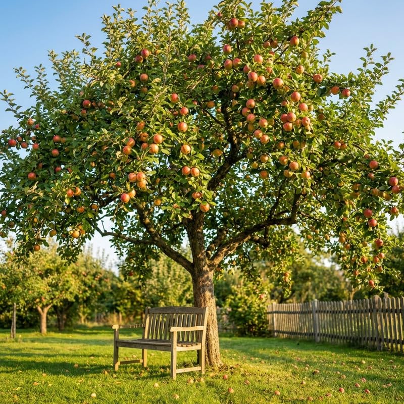 Sweet Apple Tree 2–3 Ft Tall, Fruit Apple Tree Plant for Outdoor Garden, Sweet Crisp Apples for Backyard Orchard or Home Garden Growing