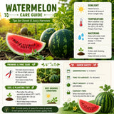 2 Sweet Watermelon Plants for Planting, Watermelon Vine, Sweet Fruit Trees, 2PPP, 3-6 Inc Tall