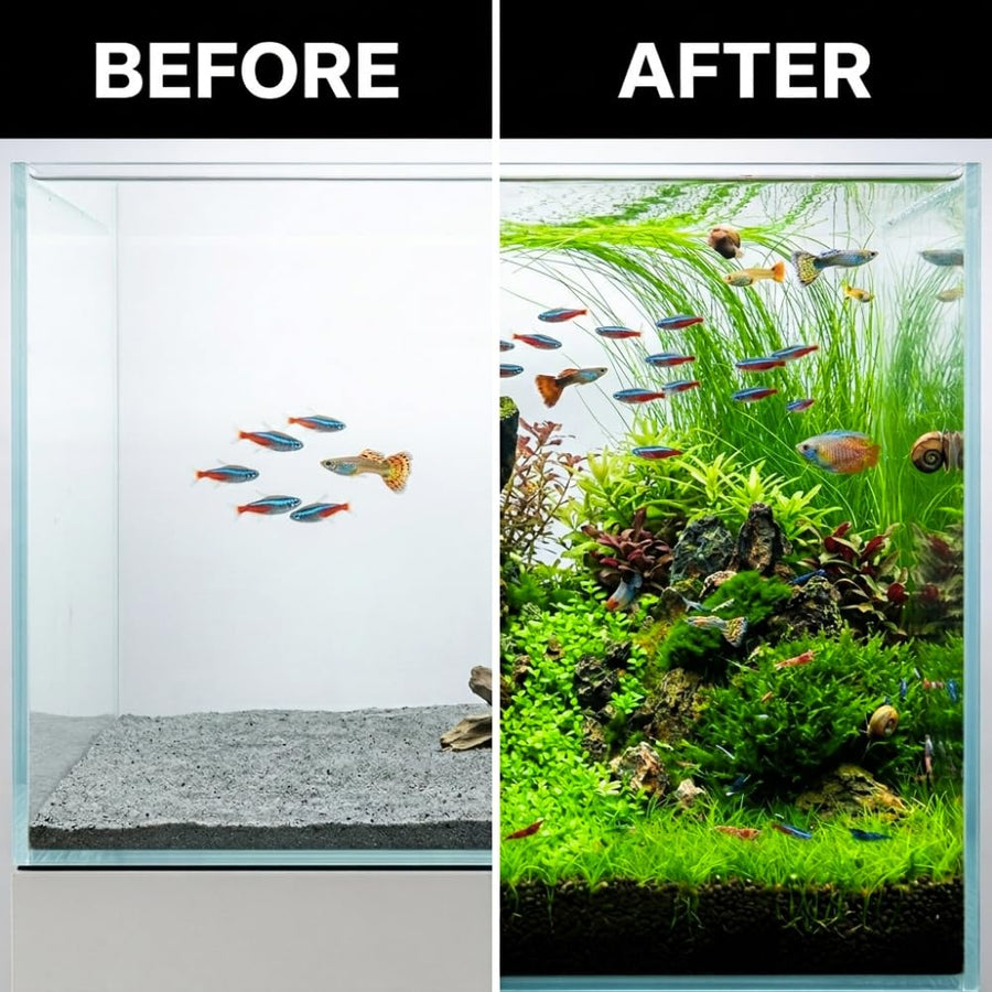 100 Aquarium Grass Seeds for Planting, Freshwater Aquarium Ground Cover Seeds, Fast-Growing Fish Tank Plants, Aquatic Plant Seeds