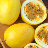 Yellow Passion Fruit Plant Live, 10-12 Inches Tall in 4 Inch Pot, Passiflora Tropical Vine for Outdoor Growing, Passionfruit Seedling