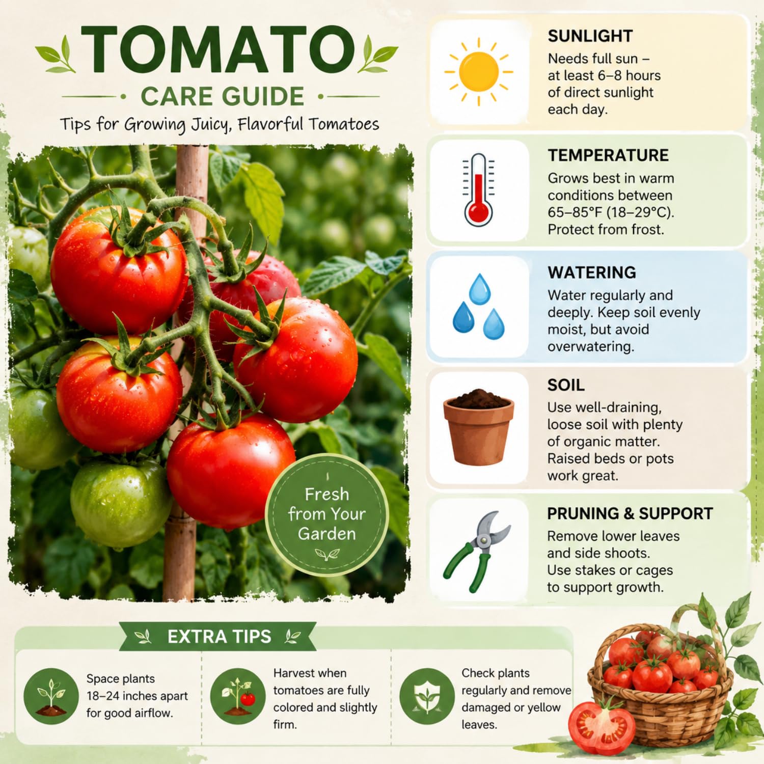 Tomato Plant Live, Tomato Cherry Red Plant 8-10'' Height, 4 Inches Pot, Vegetable Plant for Outdoor Garden