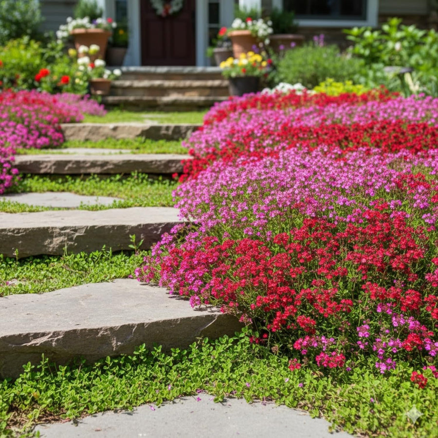 7000 Creeping Thyme Seeds for Planting, Ground Cover Herb Seeds for Garden, Low Growing Thyme for Lawn, Pathways or Rock Garden