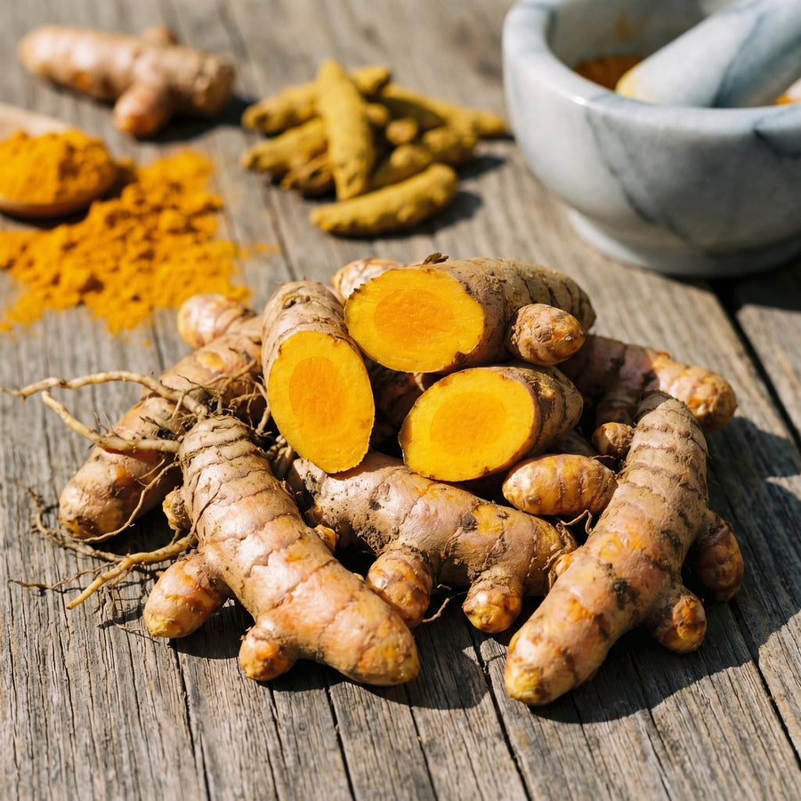 8 Turmeric Roots for Planting, Turmeric Planting Roots for Garden or Container Growing, High Yield, Ready tor Grow