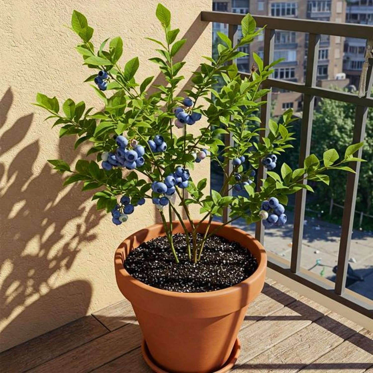 Blueberry Bushes Live Plant, Sweet Blueberry Fruit Tree 2-2.5 Ft Tall, Edible Fruit Bearing Tree for Container and Garden Growing