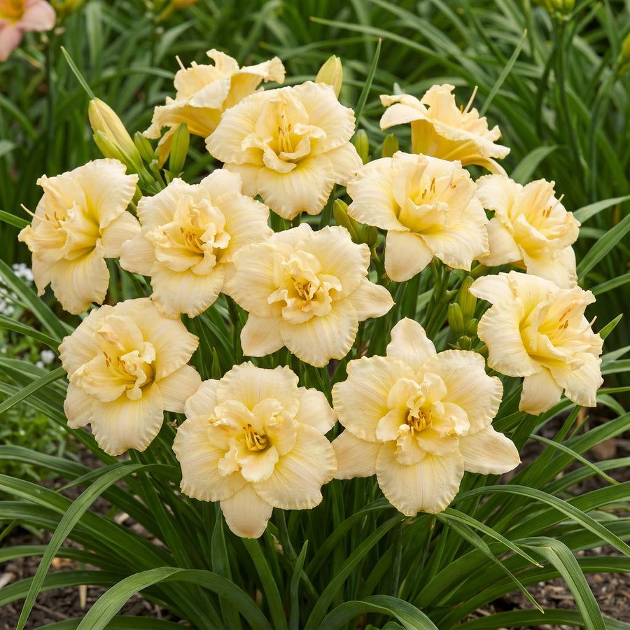 5 Pale Yellow Daylily Roots, Hardy Perennial Flower for Garden Beds and Borders Planting, Easy Care, Ready to Grow