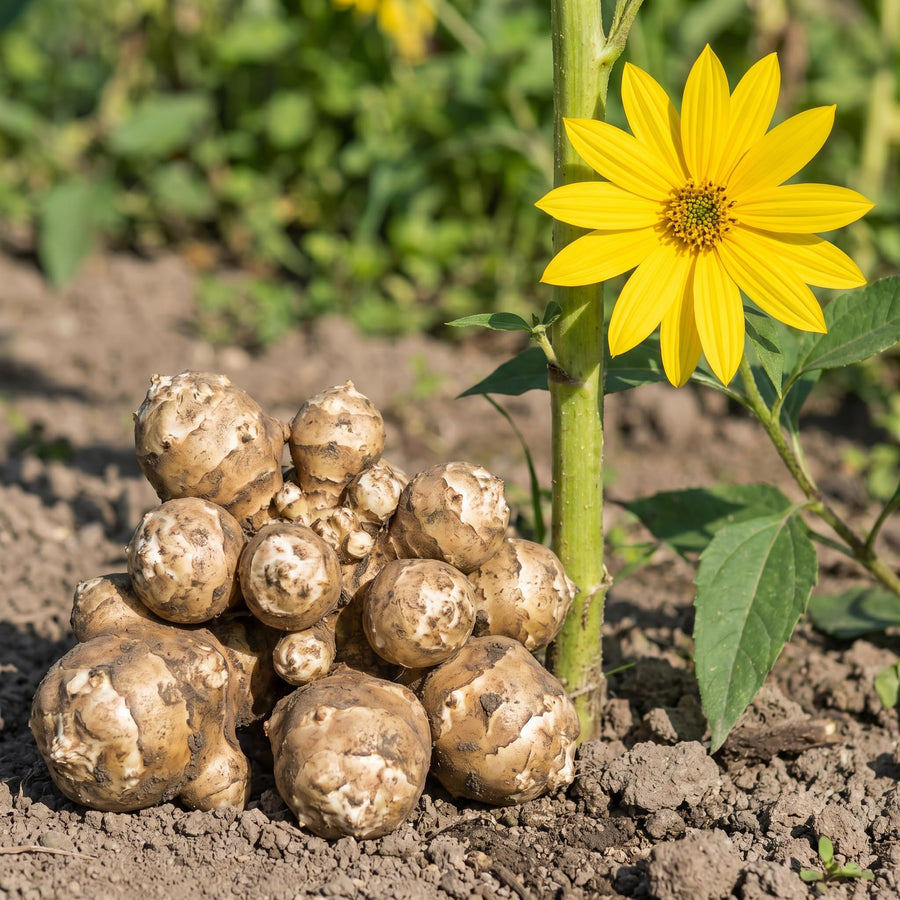 1 lb Jerusalem Artichoke Roots for Planting, Sunchoke Tubers, Vegetable Roots for Garden Growing