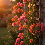 2 Trailing Bougainvillea Plants Live, Hardy Flowering Bougainvillea Plants for Hanging Basket, Container Growing, 4-8 Inches Tall (Pink Orange)