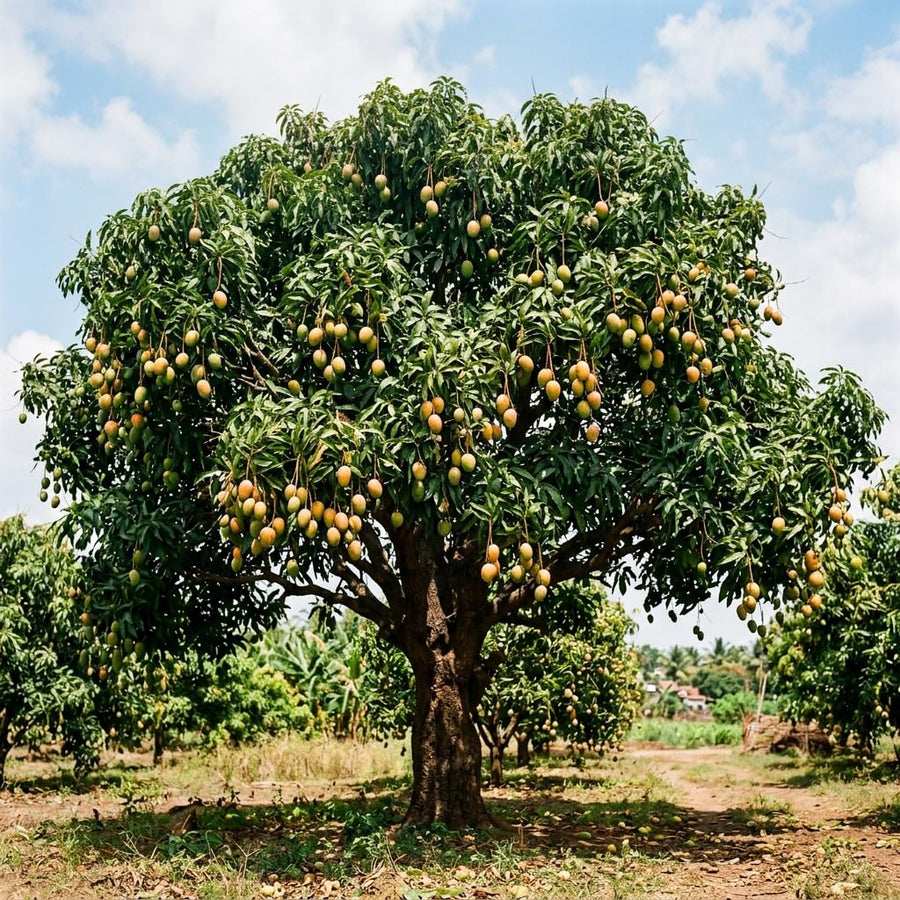Live Mango Tree 22-26'' Tall in 1 Gallon Pot, Tropical Sweet Fruit Tree, 2 Ft Young Plant, Ready to Grow Outdoor