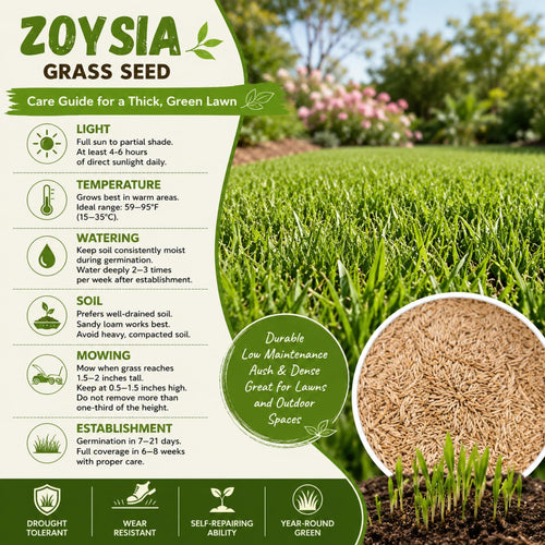12000 Zoysia Empire Grass Seeds, Zoysia Grass Seeds, Low-Maintenance for Home Yards and Gardens