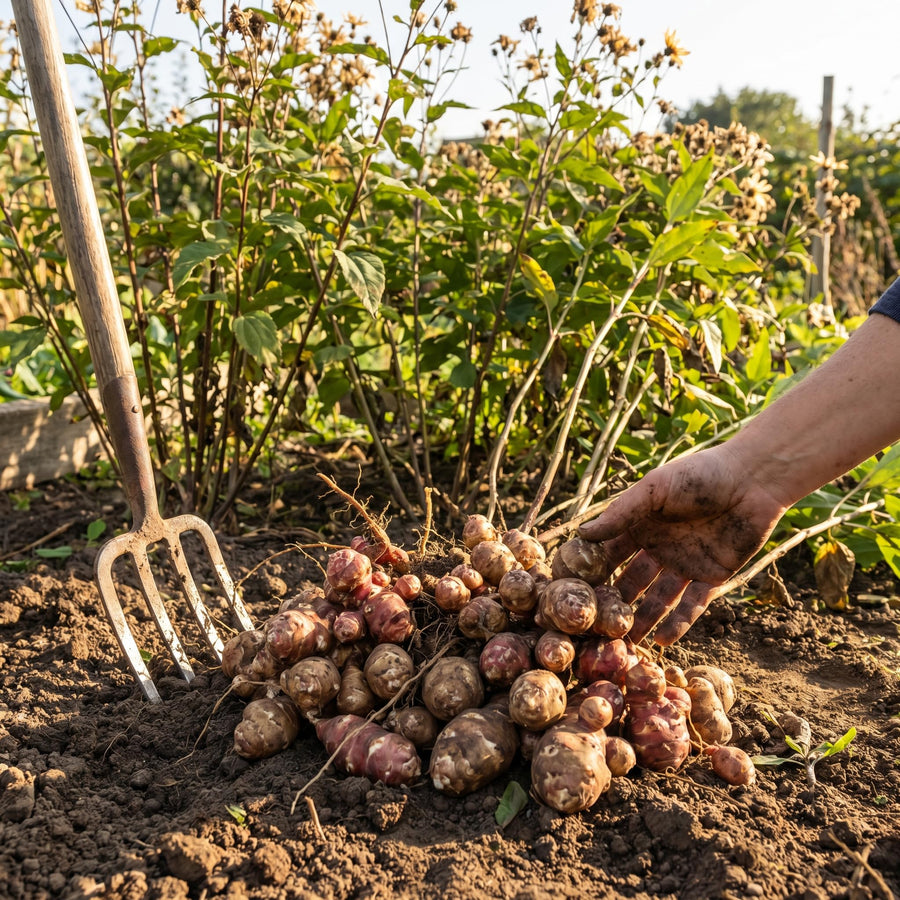 2 Lbs Jerusalem Artichoke Tubers for Planting, Sunchoke Root Vegetable, High Yield Vegetable Plants for Outdoor Growing