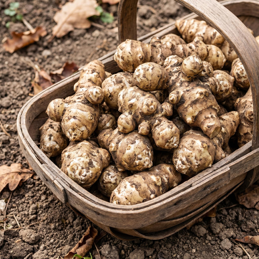 1 lb Jerusalem Artichoke Roots for Planting, Sunchoke Tubers, Vegetable Roots for Garden Growing