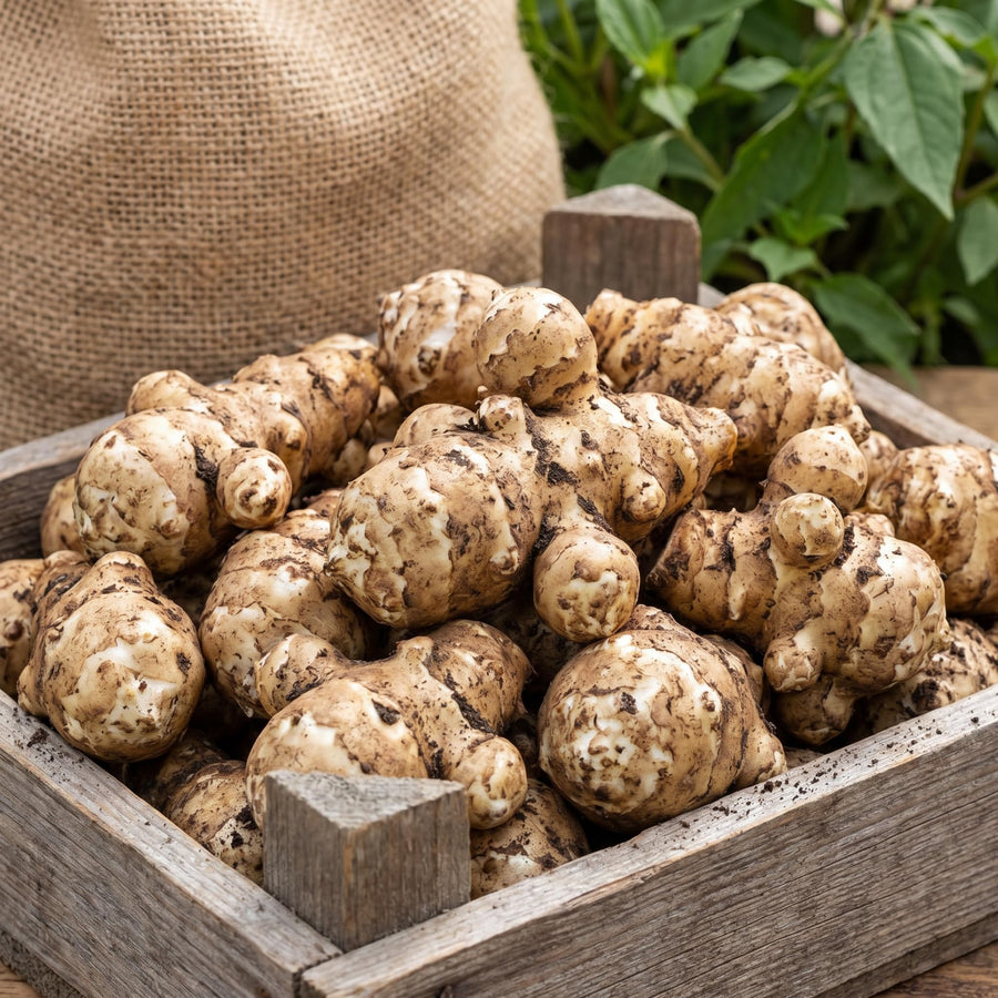 1 lb Jerusalem Artichoke Roots for Planting, Sunchoke Tubers, Vegetable Roots for Garden Growing