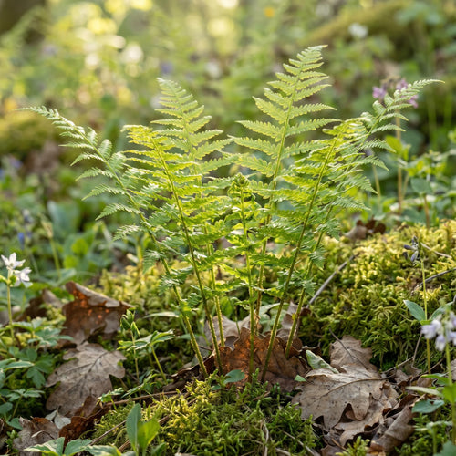 10 Hay Scented Fern Rhizomes, Hardy Perennial Fern Plants for Garden, Fast-Growing Ferns Starter Roots